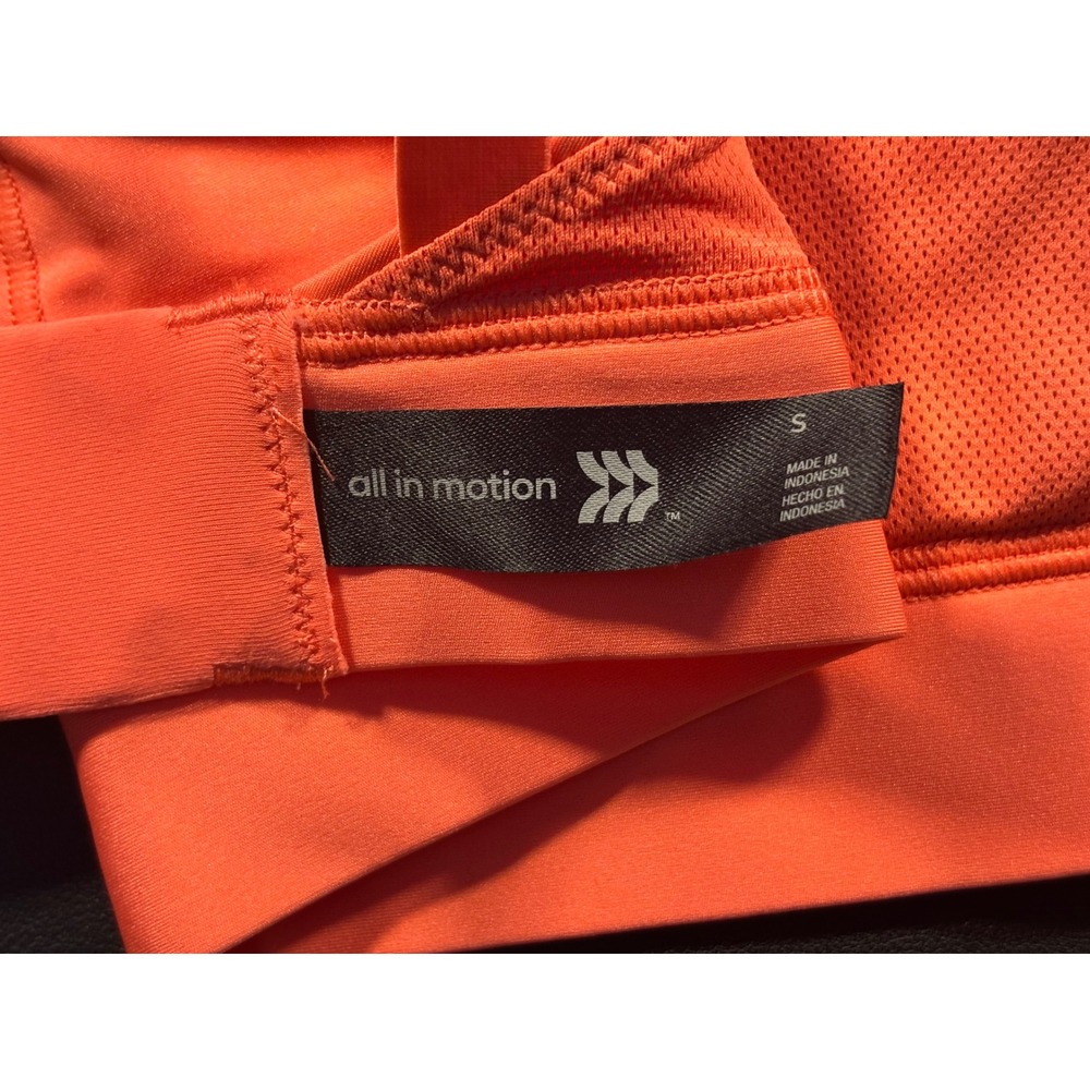 All in Motion Small Sports Bra Womens Coral Orange 32C 34A 34B 36A - Picture 5 of 5
